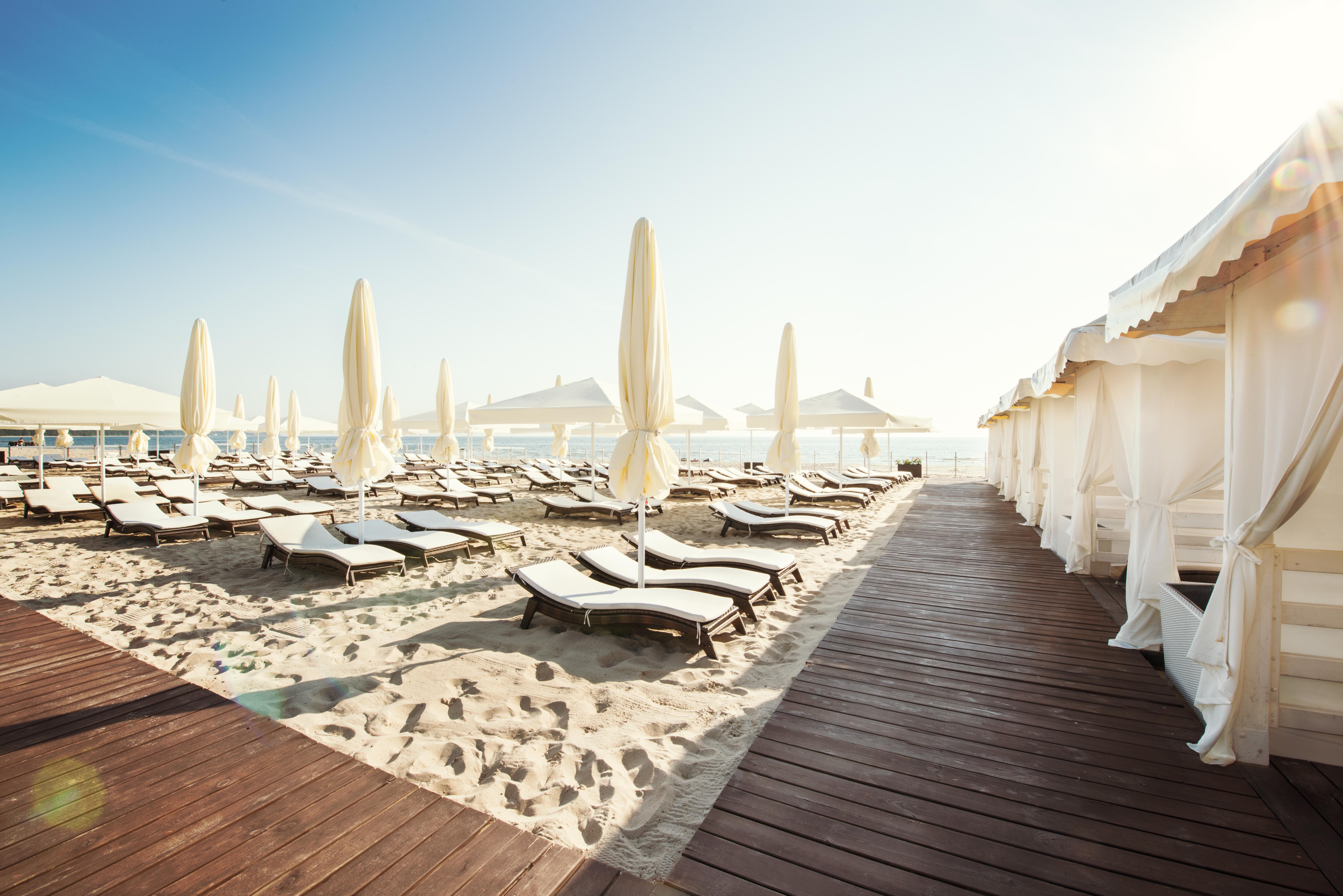 Sofitel Grand Sopot Hotel Luaran gambar Beach at the Kempinski Hotel, Zuri, Switzerland
